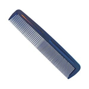 Vtg UNBREAKABLE Comb Plastic 90s USA Glitter Navy Blue purse pocket travel 7"